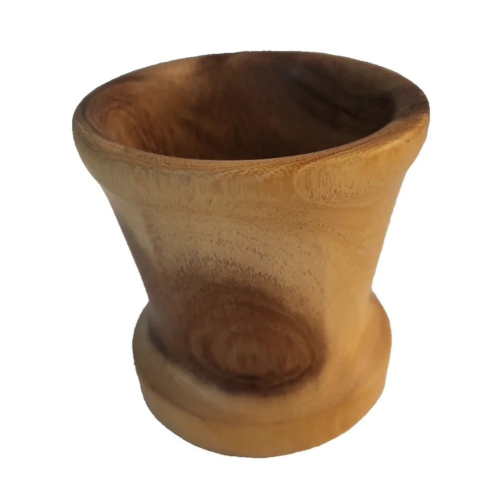 Wooden Mortar and Pestle Heavy Dense Olive Wood 3.5